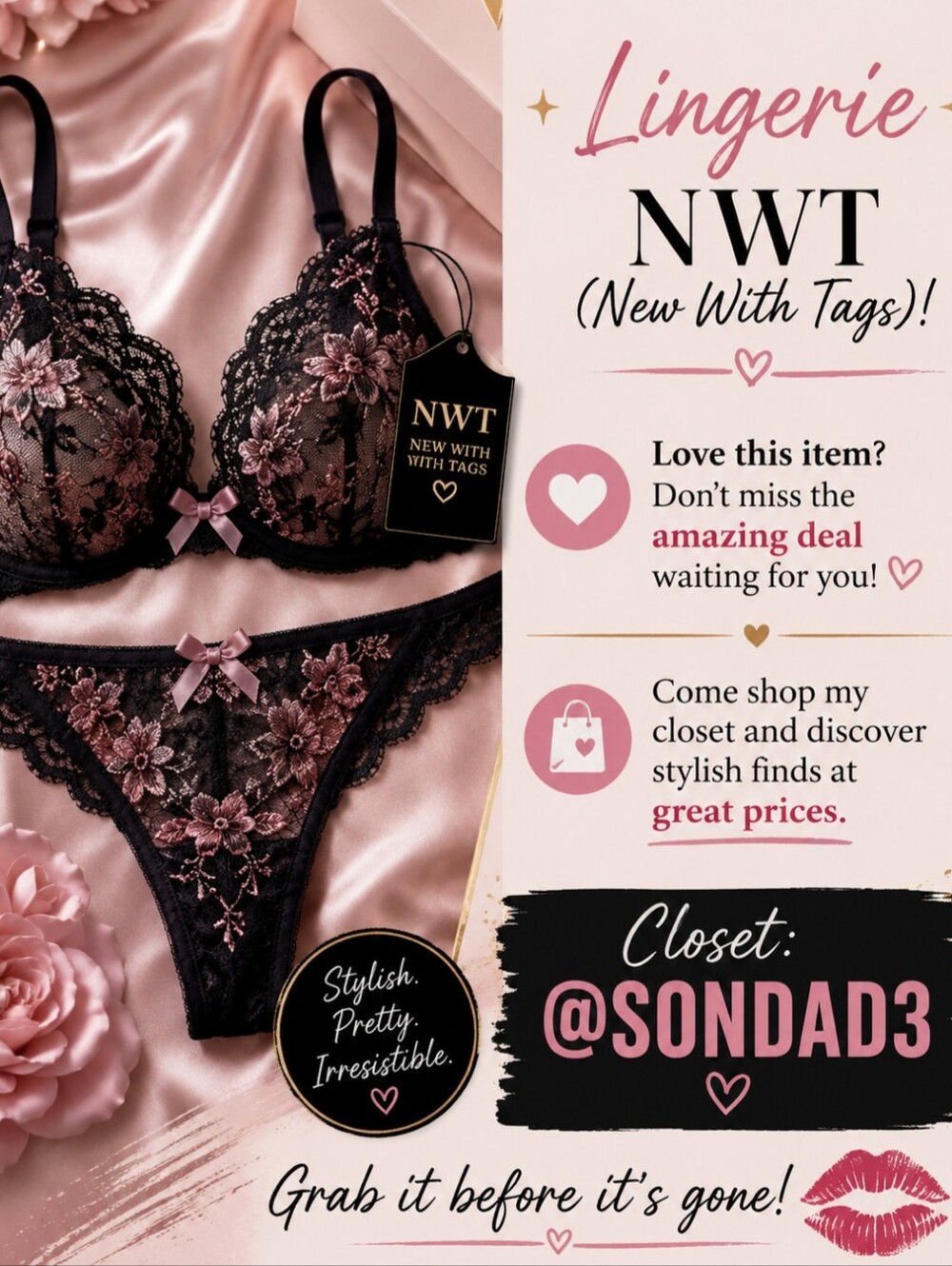 WOMAN NWT LINGERIE ALL SIZES